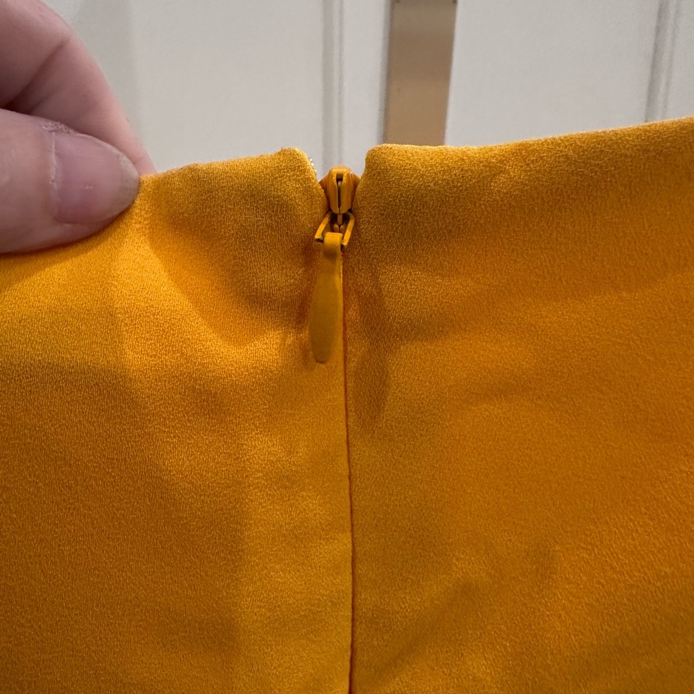 Obando Collective Yellow Pleated Spaghetti Strap Dress - Picture 6 of 10